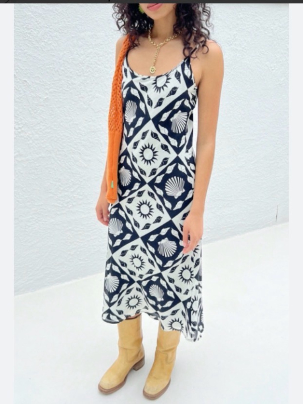 Lisa Says Gah Sofia Slip Midi Dress